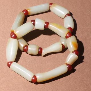 和田玉手串# 精品和田玉,手链,细节如图